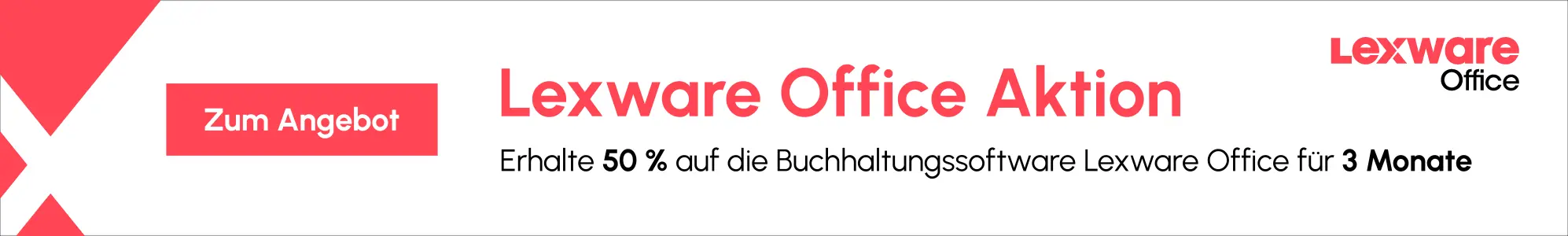 Lexware Office Aktion - 50% Rabatt für 3 Monate